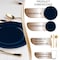 Smarty Had A Party Navy Flat Round Disposable Plastic Wedding Value Set, 360PK 830-N-VS60 - alternate 2